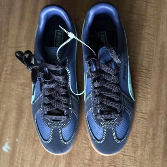 Puma Navy and Aqua Sneakers 401367-01 (army trainer city unisex) men 8 women 9